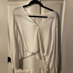 Ivory sleek crop top